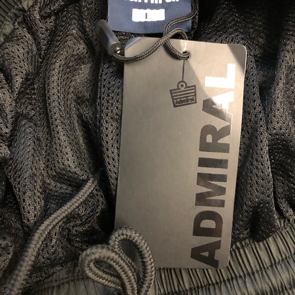 Admiral sports truck pants black elastic waistband and drawstring straight cut - Picture 9 of 11